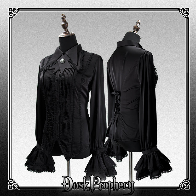 DuskProphecy - Coccyx - Elegant Lolita Shirt Tailored Cut Blouse