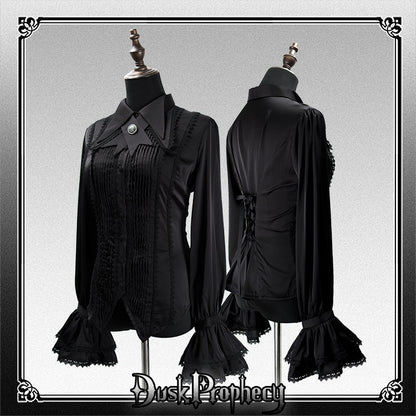 DuskProphecy - Coccyx - Elegant Lolita Shirt Tailored Cut Blouse