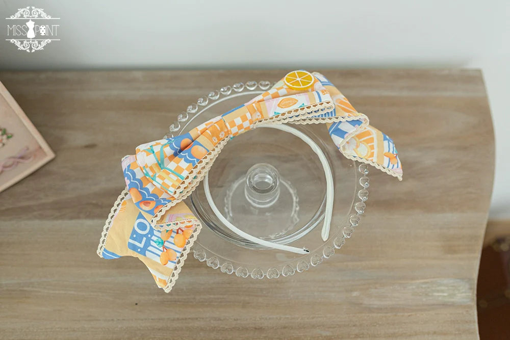 Miss Point - Daisy Lemon - Kawaii Lolita Lemon and Flowers Accessory