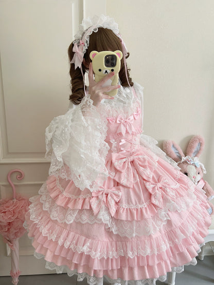 Sugar Girl - Flower Ode - Doll-like Sweet Lolita Jumper Dress