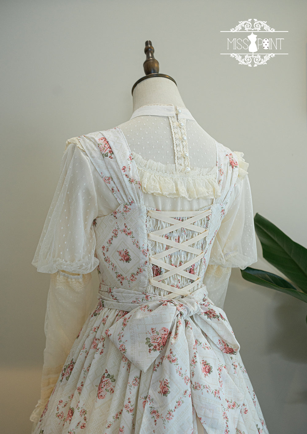 Miss Point - Customized Wood Rose 2.0 Elegant Vintage Jumper Dress