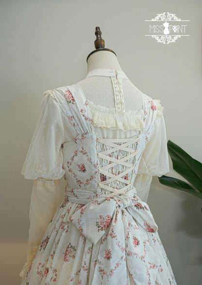 Miss Point - Customized Wood Rose 2.0 Elegant Vintage Jumper Dress