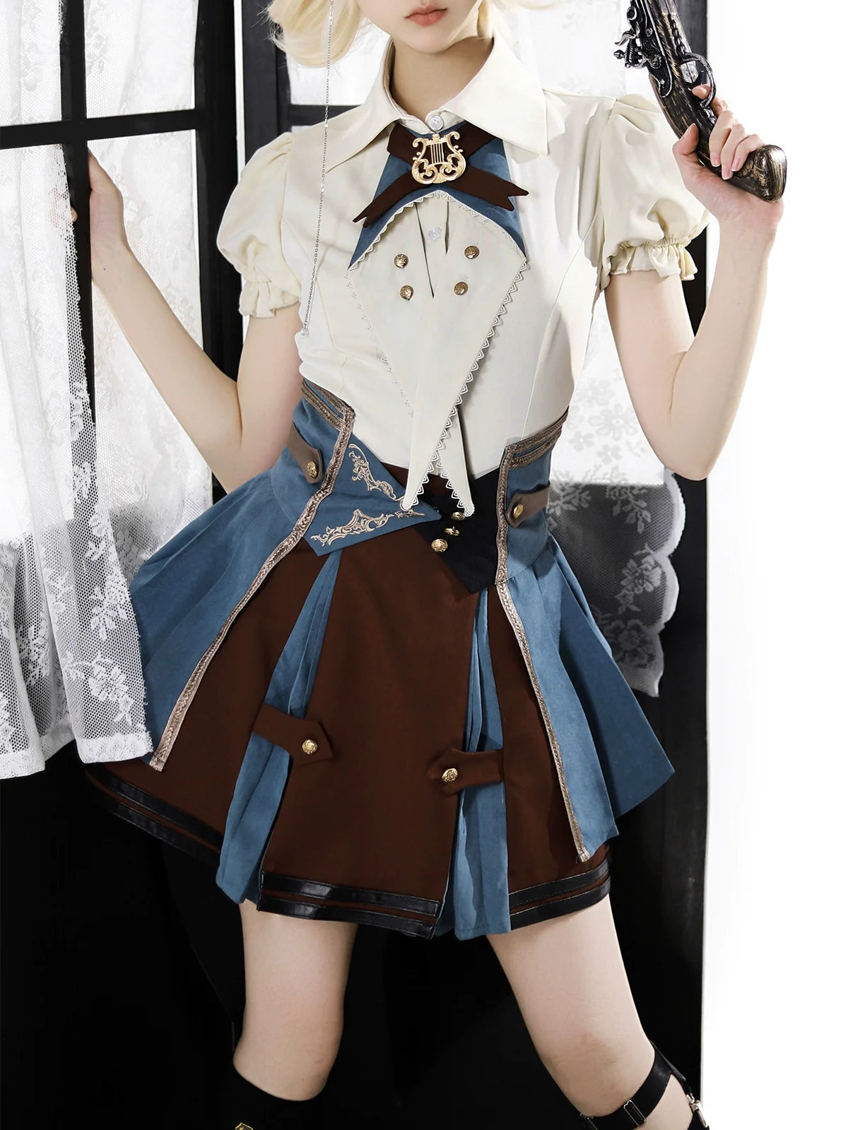 Your Princess - Fairyland Train Conductor - Punk Lolita Skirt Suit