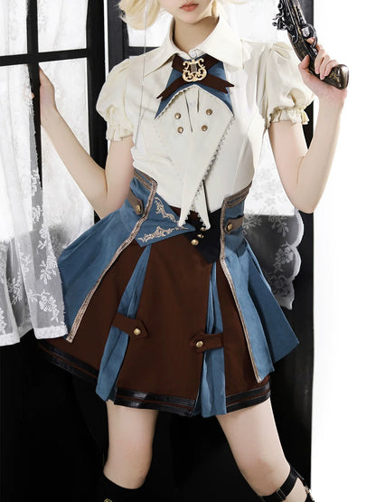 Your Princess - Fairyland Train Conductor - Punk Lolita Skirt Suit