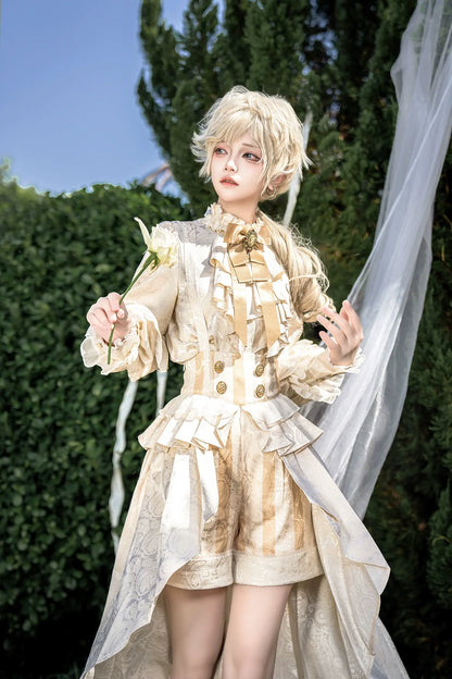 Designer's Gift - Ouji Lolita Suspender Shorts & Shirt