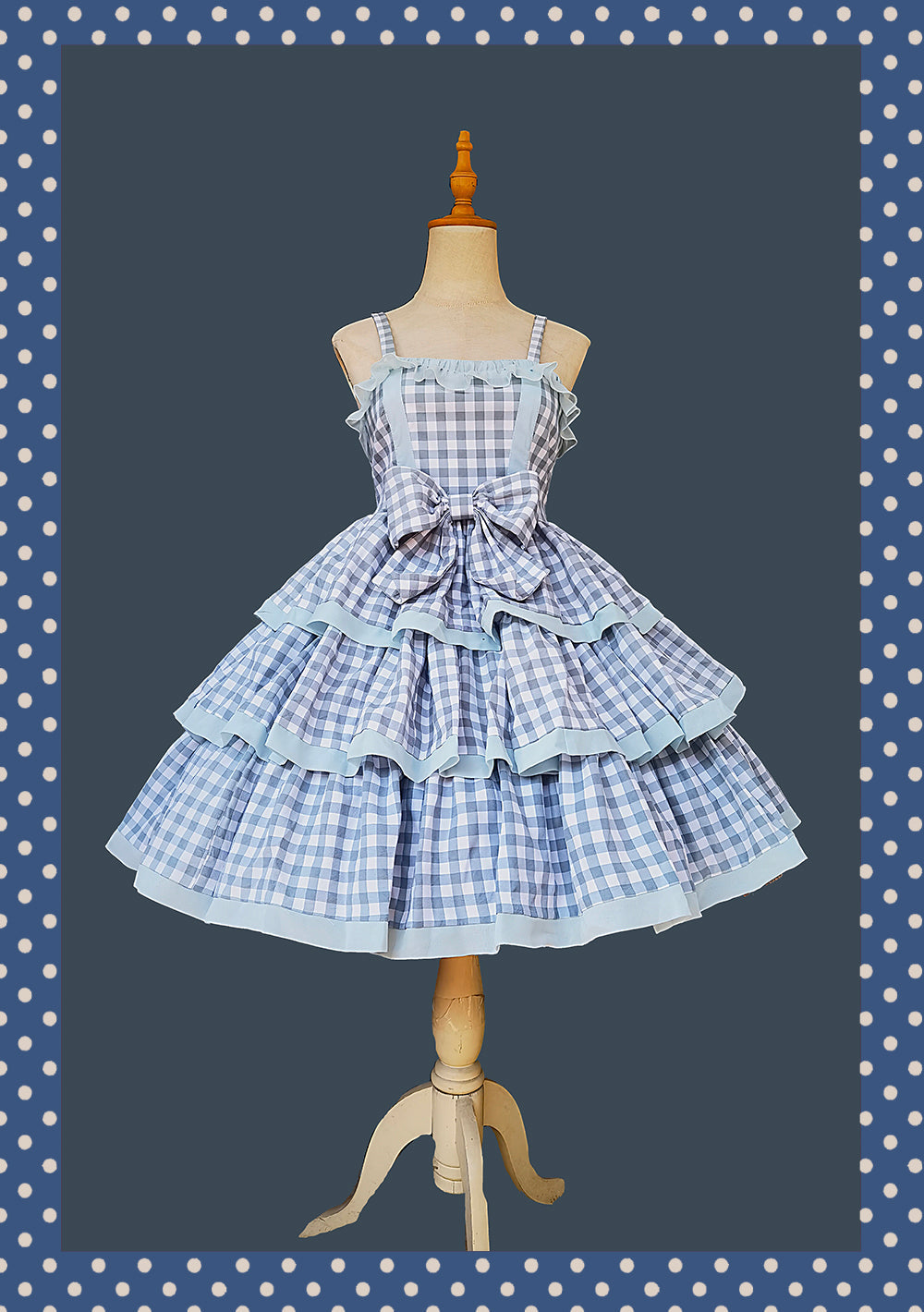 Infanta - Cloth Cat - Kawaii Lolita JSK Multi-Color Tiered Ruffles Dress