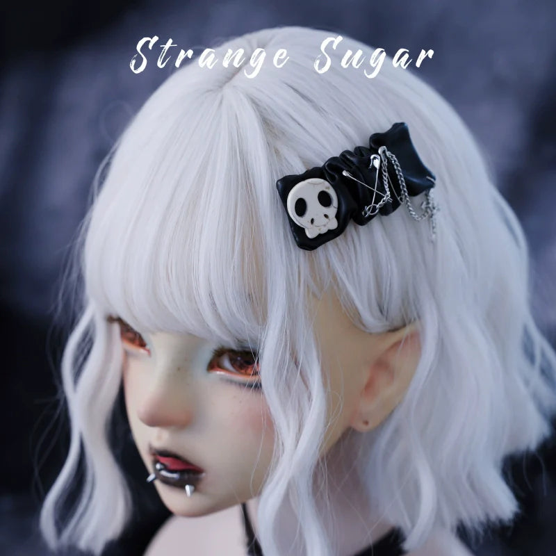 Strange Sugar - Gothic Hair Accessories Set Skulls Sharks Lolita Clips Headbands