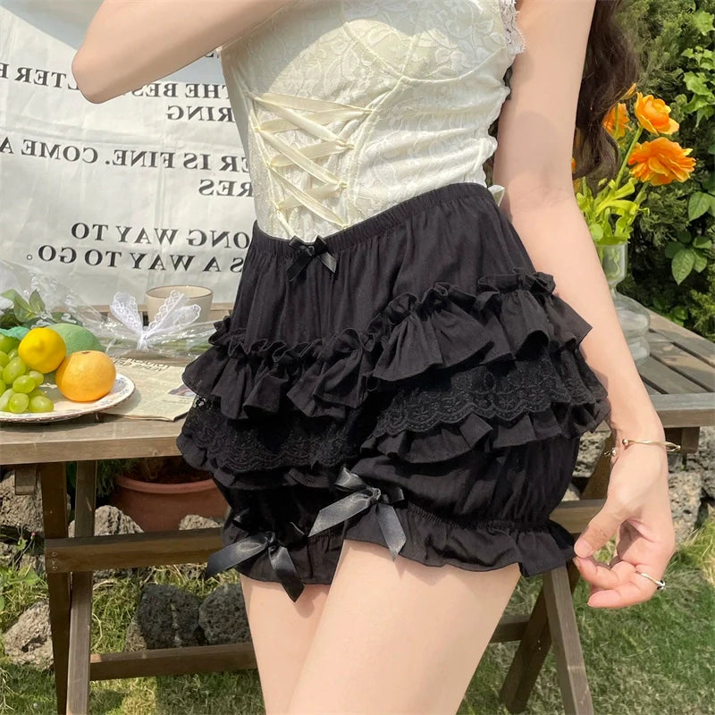 Sugar Girl - Daily Lolita Bloomers Lace Leggings for Summer Wear