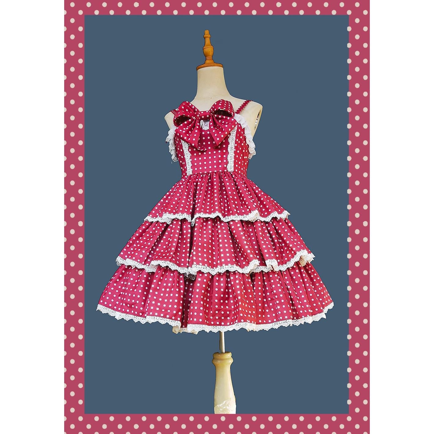Infanta - Cloth Cat - Kawaii Lolita JSK Multi-Color Tiered Ruffles Dress