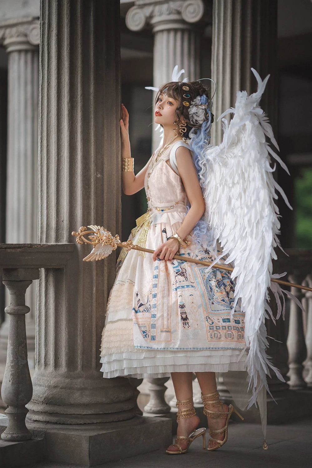 Miss Point - Dusk Best - Egyptian Lolita Dress Set Gorgeous JSK