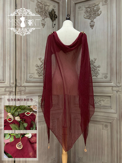 Miss Point - Dusk Bester - Egyptian Lolita Brooch Waistband Shawl