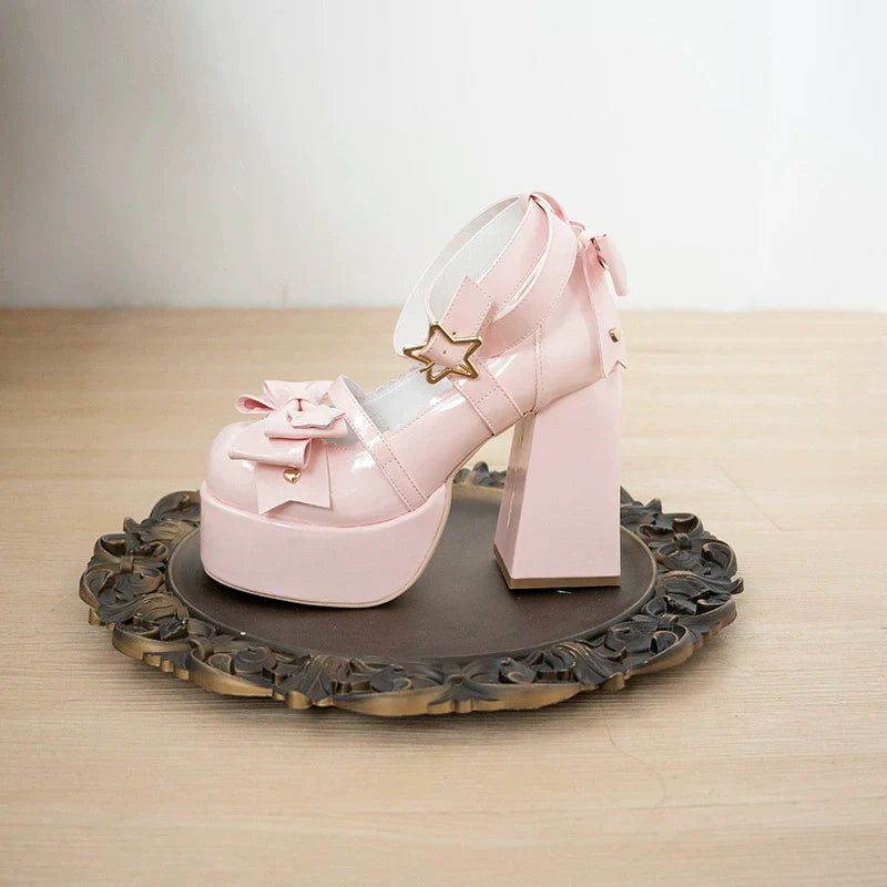 Beauty Bunny - Star Prayer - Kawaii Lolita Shoes Round Toe Summer Heels