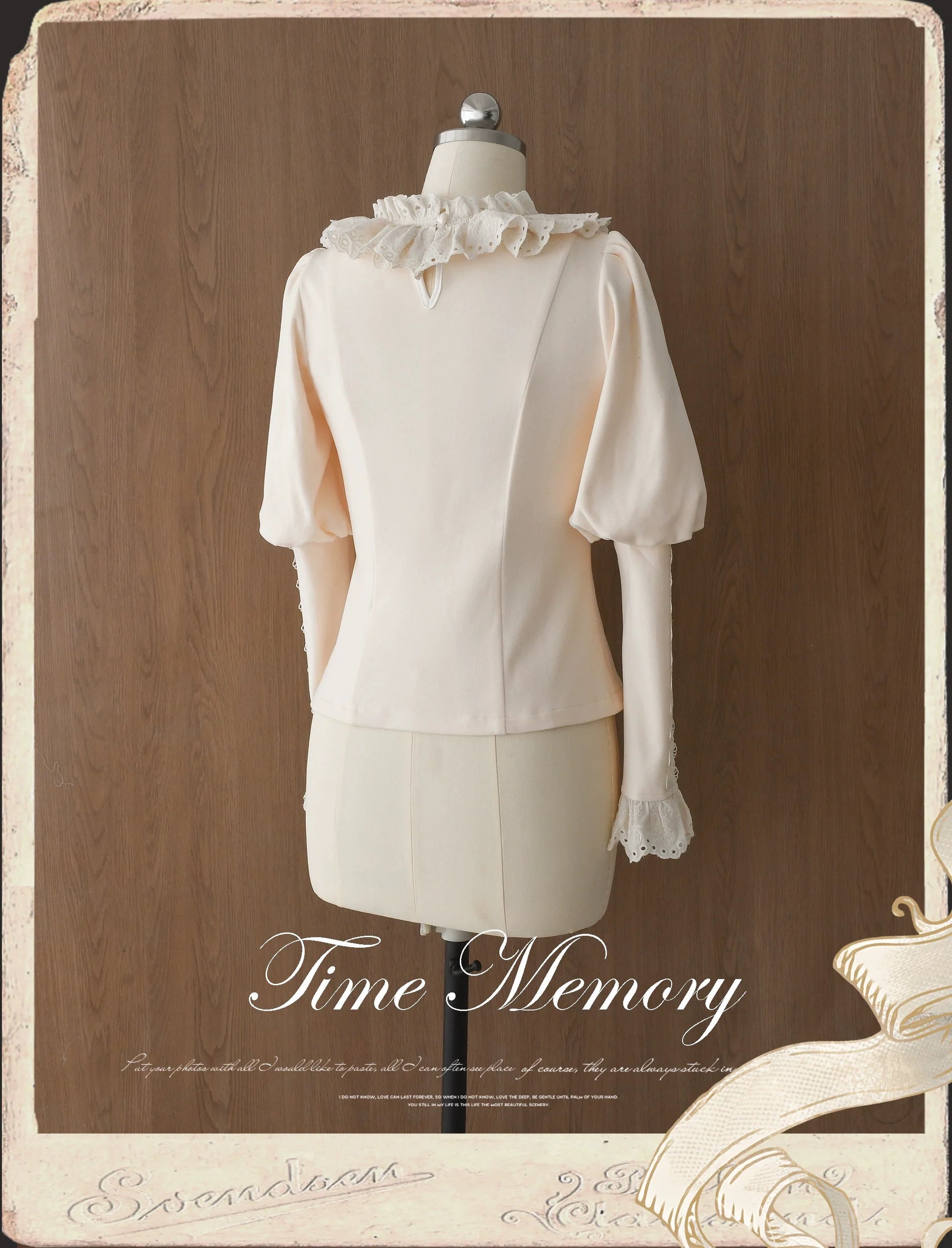 Time Memory - Cozy and Warm - Elegant Lolita Shirt Slimming Mutton Sleeves Blouse