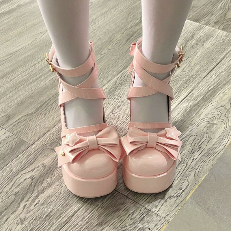 Beauty Bunny - Star Prayer - Kawaii Lolita Shoes Round Toe Summer Heels