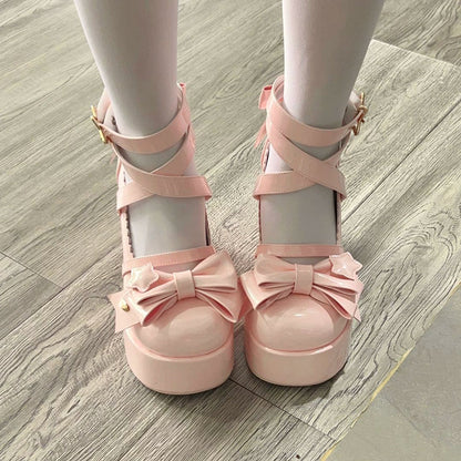 Beauty Bunny - Star Prayer - Kawaii Lolita Shoes Round Toe Summer Heels