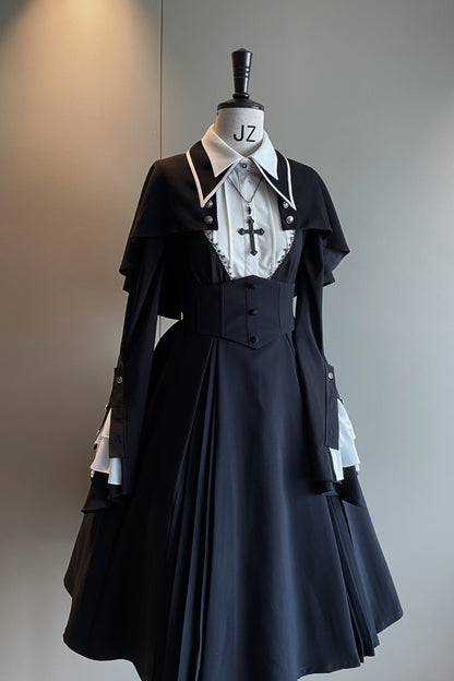 Susin Lolita - Cross Praise - Nun Style Gothic Lolita Dress and Blouse