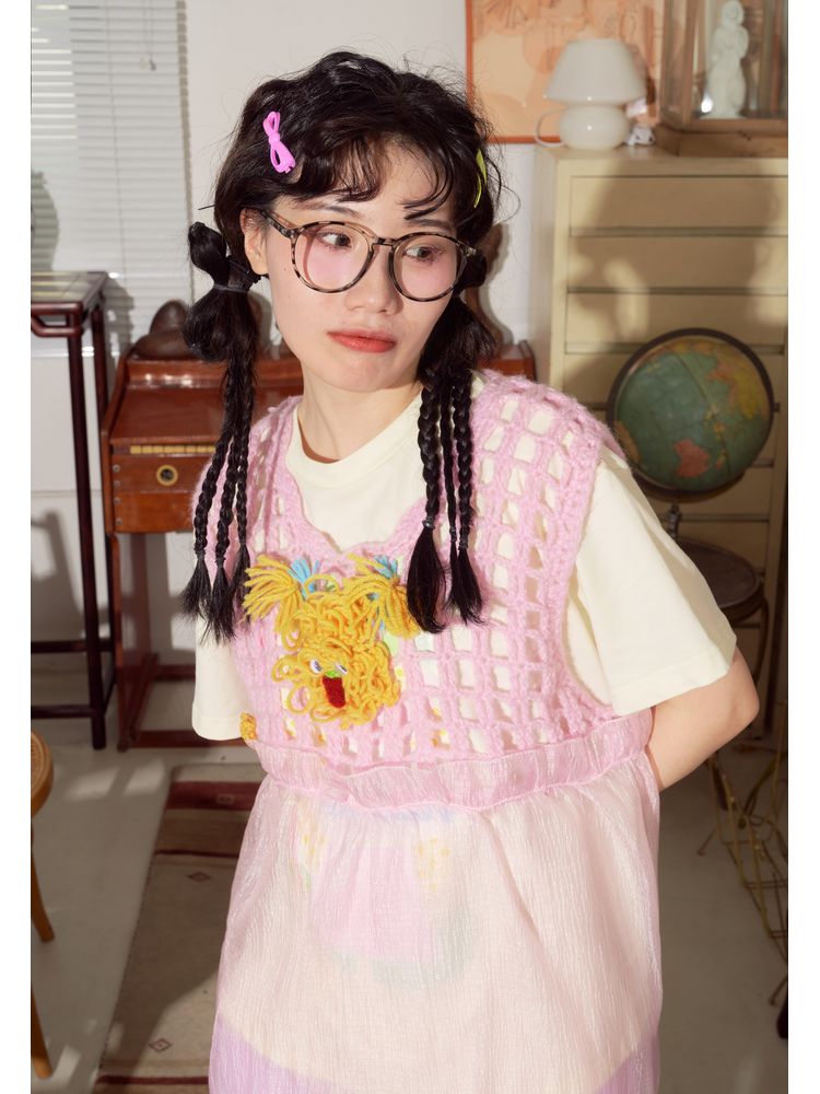 Hand-knitting skirt vest【s0000001565】