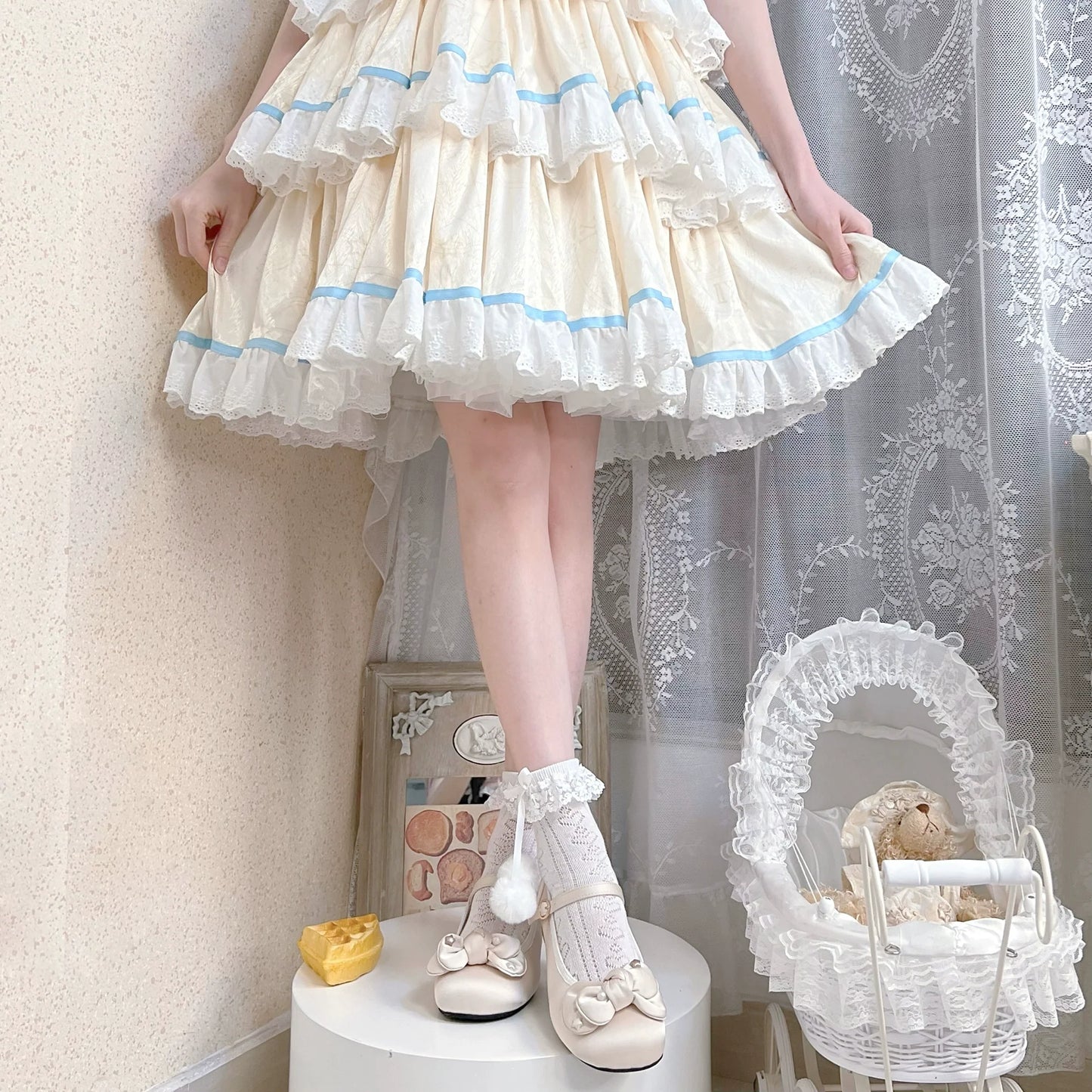 Dolly Doll - Little Fat Ding - Sweet Lolita Shoes Low Heel Round-toe Shoes