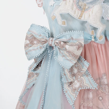 Designer Gift - CloudPlay - Sweet Lolita JSK Dress, Carousel Print