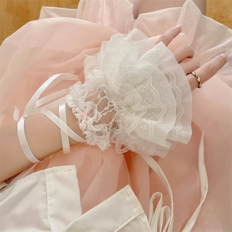 Sugar Girl - Sweet Lolita Cuffs Ballet Lace Breathable Straps Sleeves