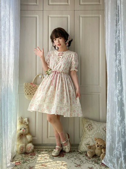 Miss Point - Customized Elegant Lolita OP Dress Cute Daily Girl Short Lolita Dress