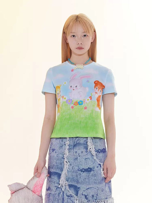 Animal print t-shirt【s0000009057】