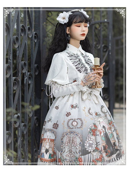 YingLuoFu - Black Fairytale - Gothic Twins Lolita JSK