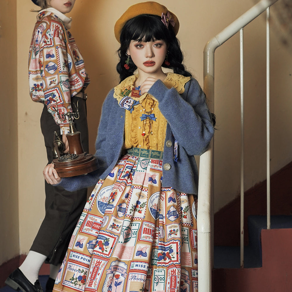 Miss Point - Vintage American Double-layer Lolita Blouse