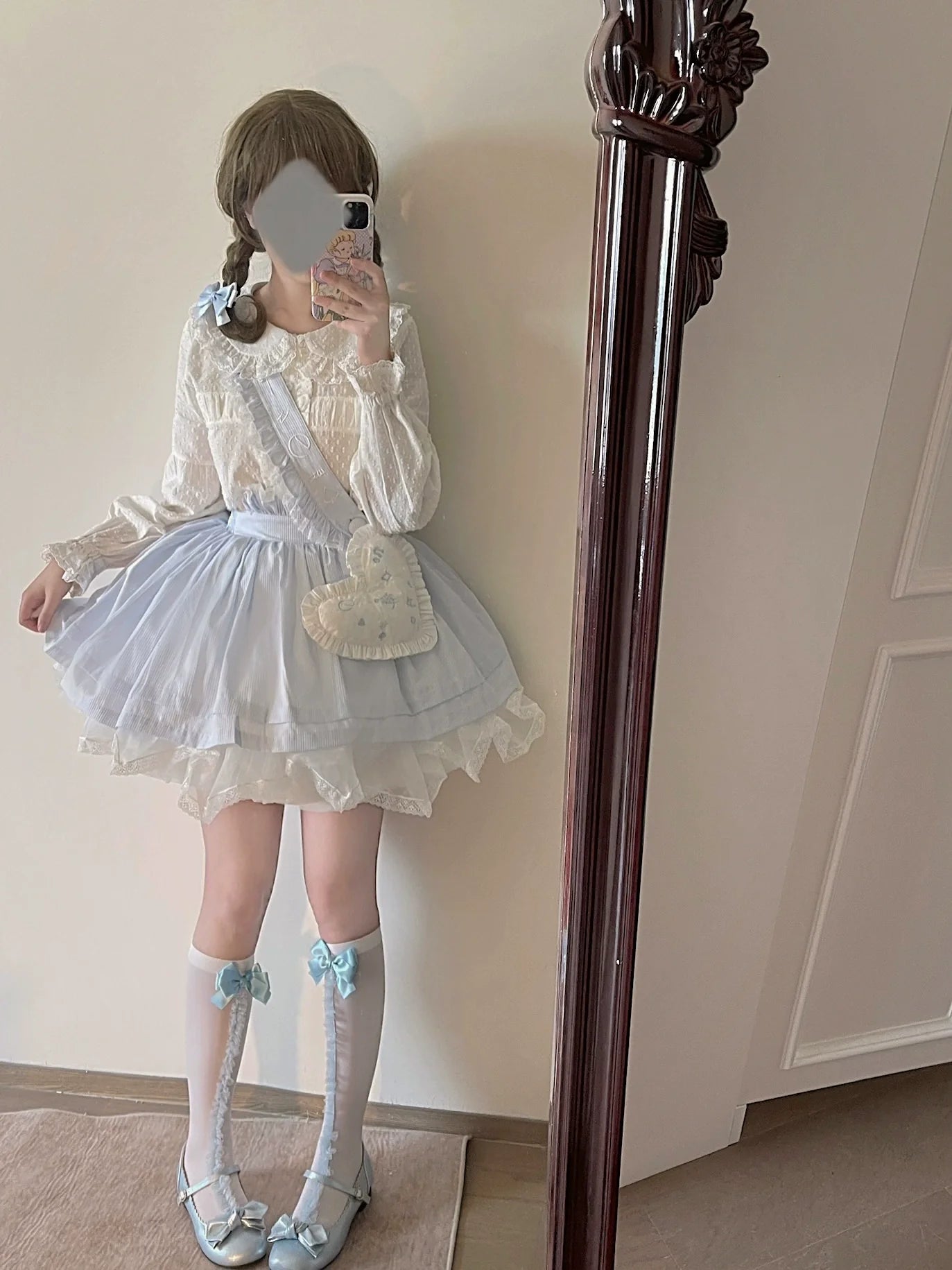 MIST - Tianmi - Sweet Lolita Blouse Long Sleeve Doll Collar Thin Shirt