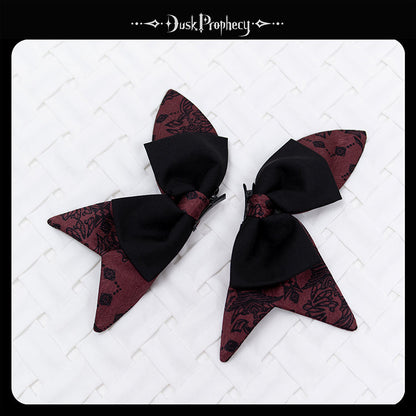 DuskProphecy - Coccyx - Elegant Lolita Hair Accessories Set Multicolors