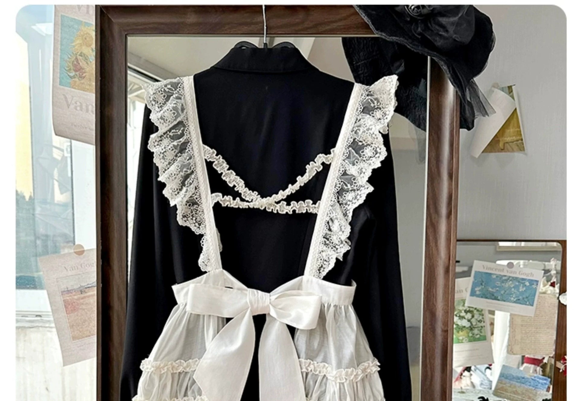 Mademoiselle Pearl - Winter Evening Prayer - Gothic Lolita Jumper Dress Embroidered Candlestick OP Dress