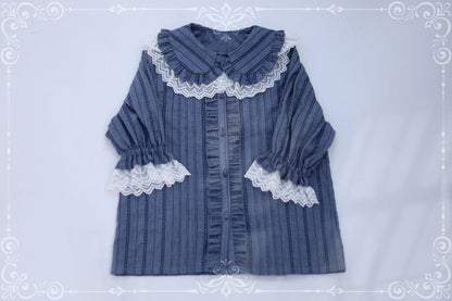 MIST - Sweet Lolita Golilla Short Sleeve Shirt