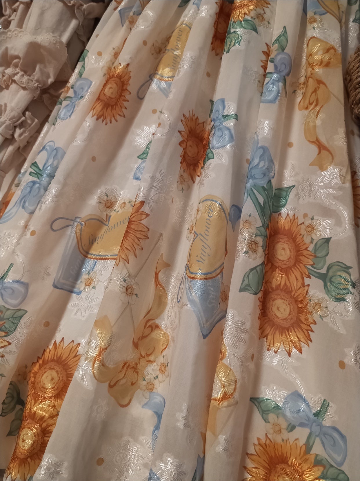 Akiyama Future Studio - Sunflower Print Lolita JSK Dress in Breathable Light Fabric
