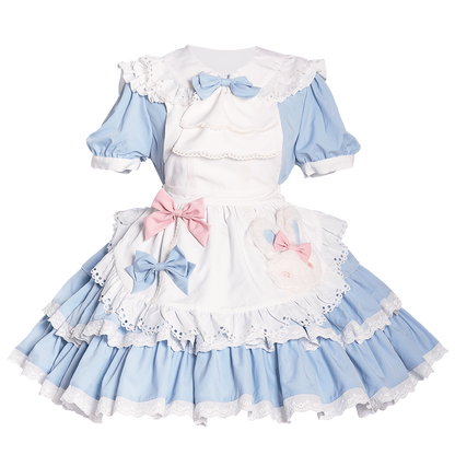 OCELOT - Leopard Bunny - Classic Maid Lolita OP with Apron and KC