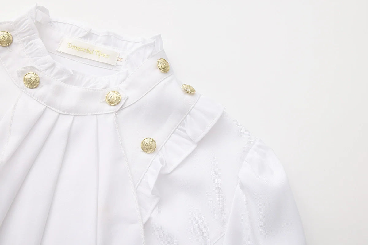 Immortal Thorn - Retro Ouji Lolita Blouse, Detachable Jabot