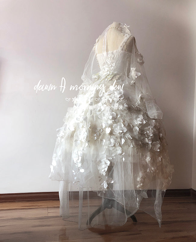 Dawn and Morning - Flower Wedding Lolita Accessories Headdress Set