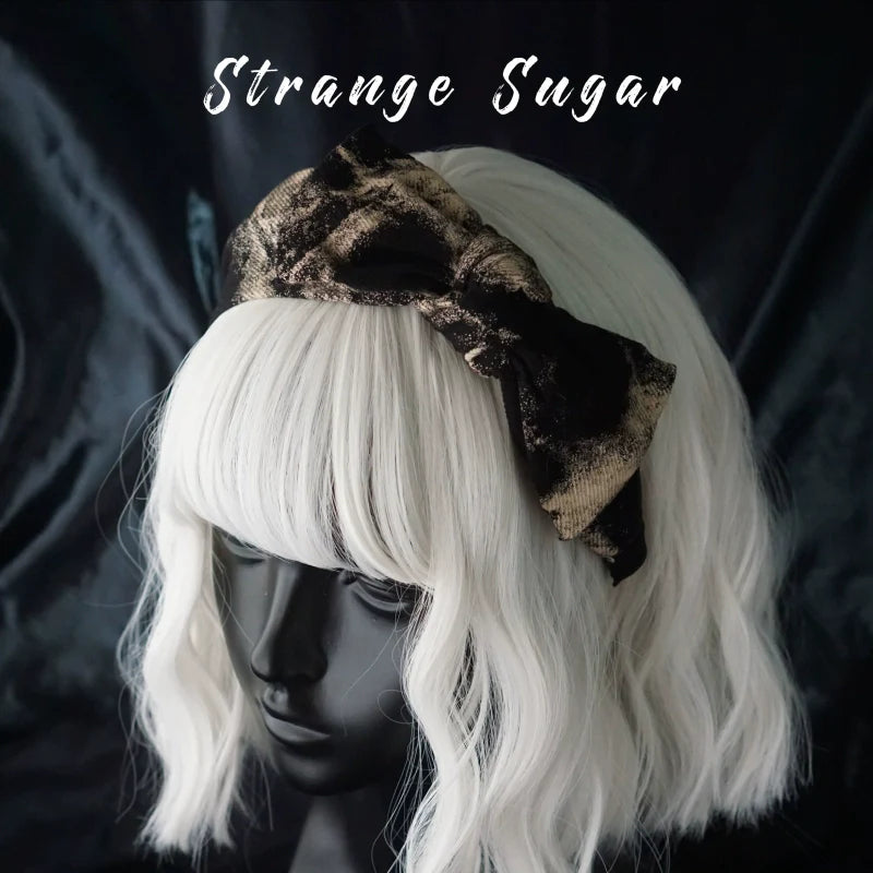 Strange Sugar - Gothic Lolita Black Headdress Butterfly KC Photography Props