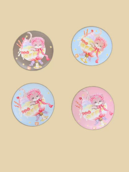 Infanta - Cream Meow - Sweet Lolita JSK, Cat Print