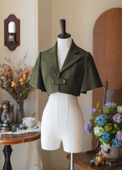 Forest Wardrobe - Vintage Lolita Fishbone Halter SK, Autumn Jacket