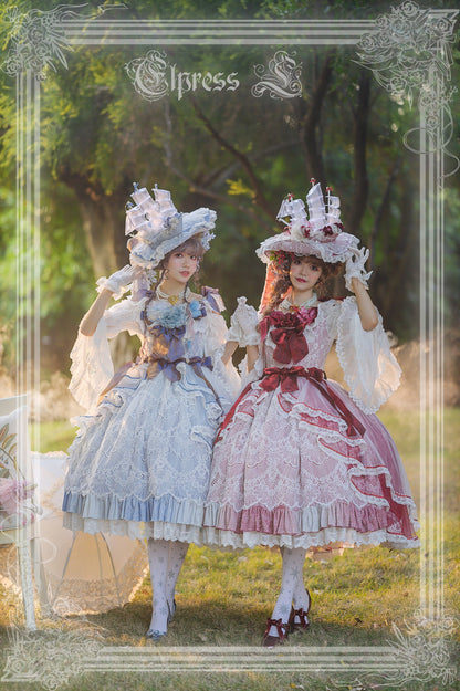 Elpress L - Universal Black White Chiffon Lolita Blouse