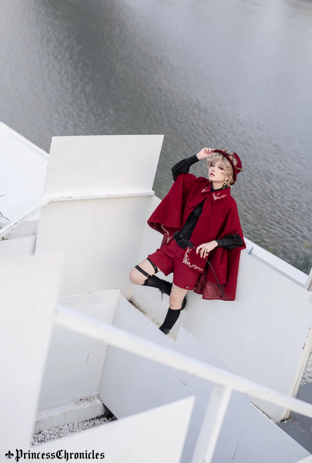 Princess Chronicles - Medieval Ouji Lolita Embroidered Cape