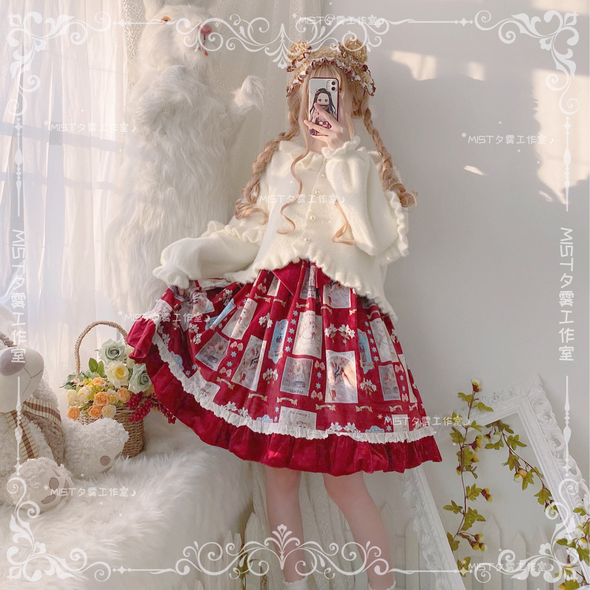 MIST - Small Ointment - Sweet Lolita Thick Sweater Coat Puff Sleeve