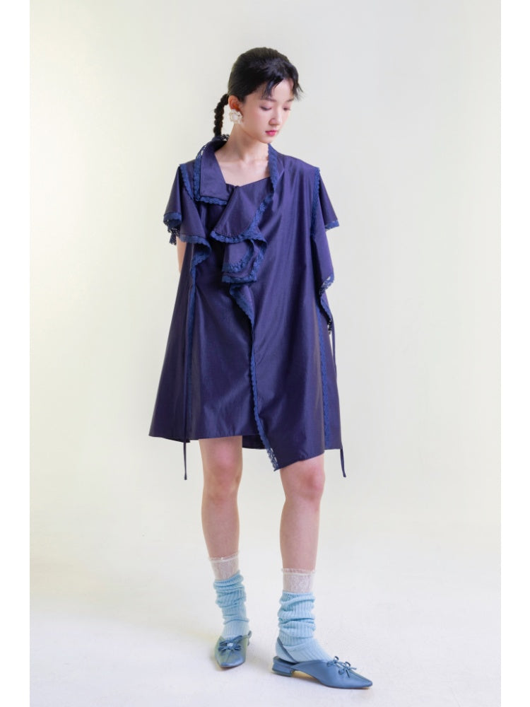 Ruffles Asymmetry Dress【s0000001892】