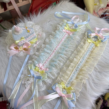 Chestnut Lolita - Sweet Lolita Headdress, Bow and Lace Decoration