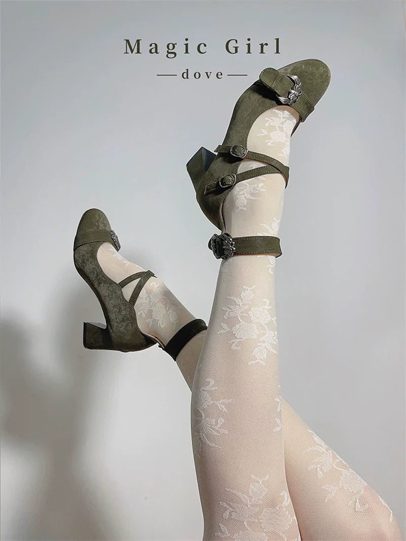 MR.Qiutian - Velia - Elegent Lolita Shoes CLA Thick Heel Shoes