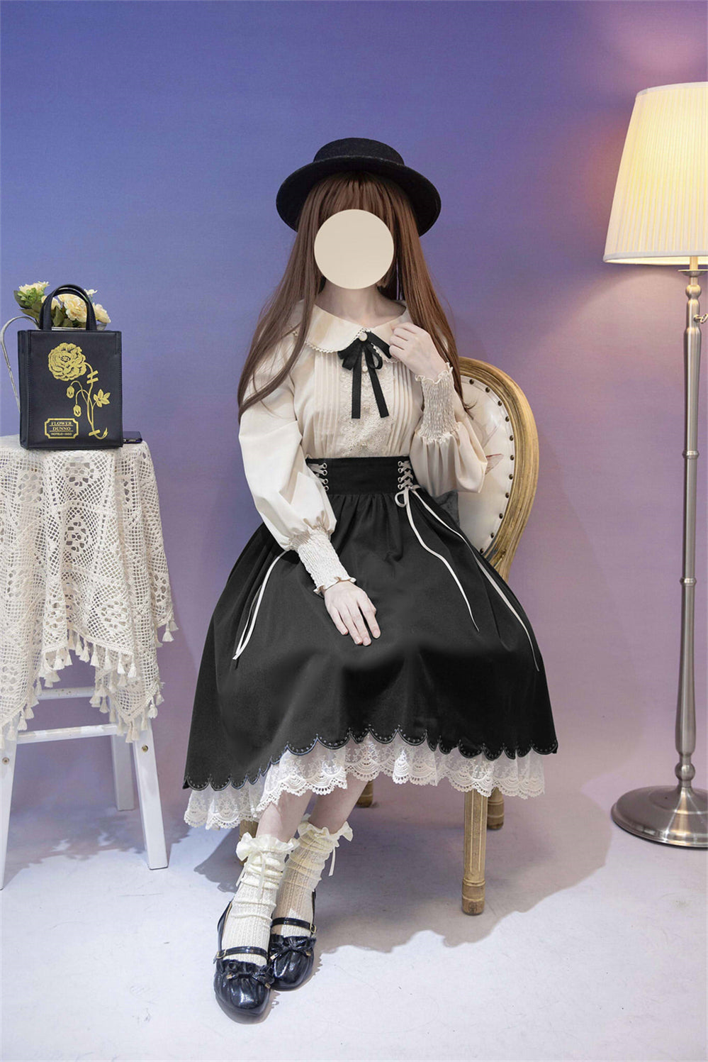 EESSILY - Countess's Autumn Tour - Retro Lolita Embroidery Long SK