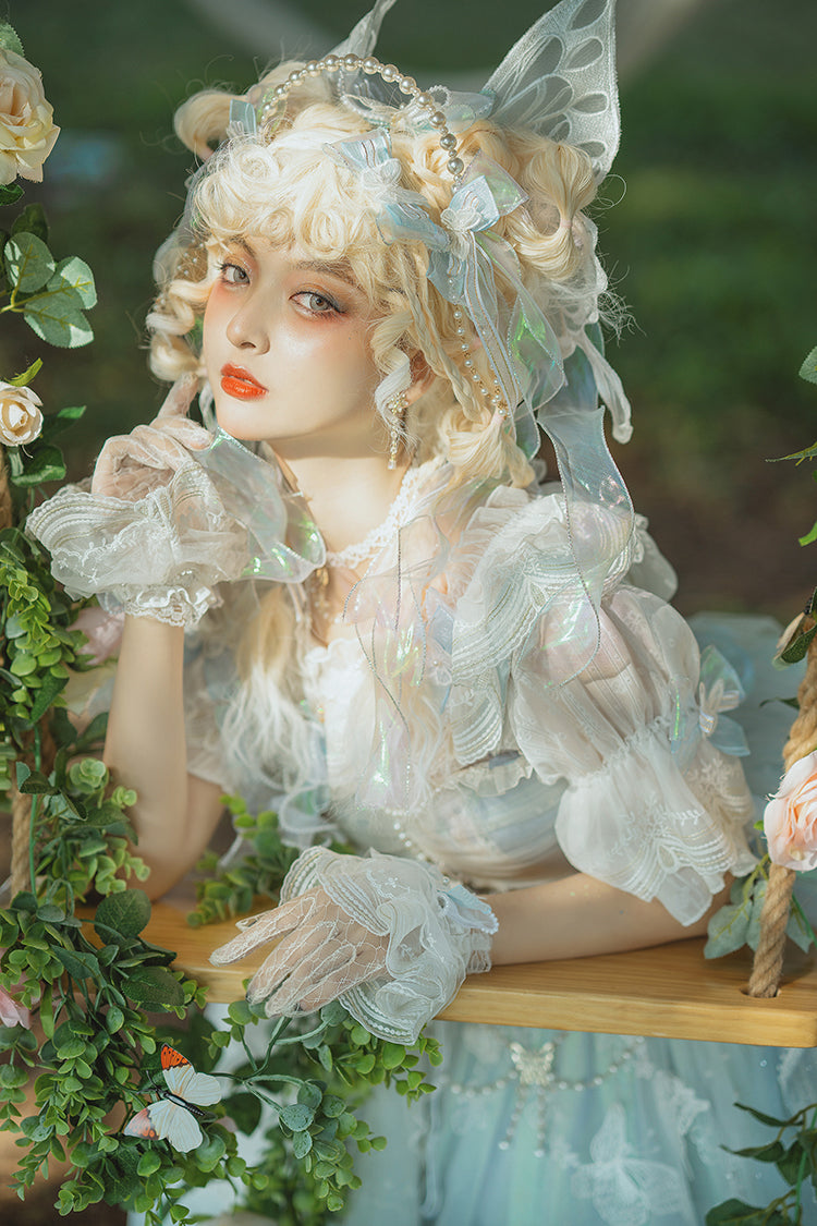 FantasyMirror - Exquisite Butterfly JSK Floral Wedding Lolita JSK Dress
