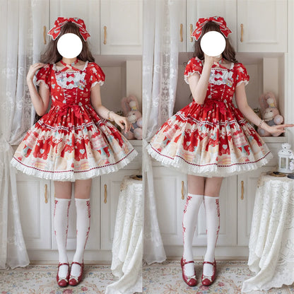 Dark Star Island - Honey Bunny Cake - Sweet Lolita JSK/OP/Strap SK/Shirt