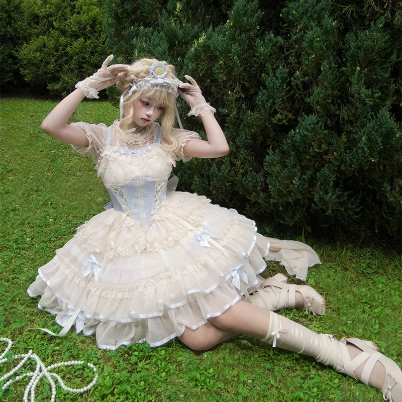 ZhiJinYuan - Time Waltz - Sweet Lolita Short Dress Ballet Style JSK