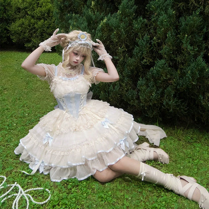 ZhiJinYuan - Time Waltz - Sweet Lolita Short Dress Ballet Style JSK